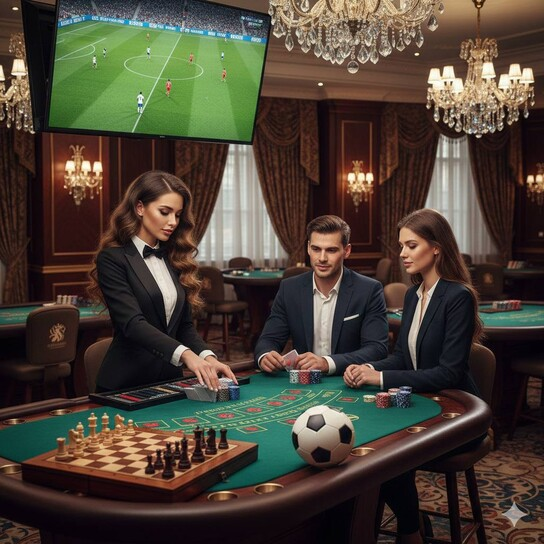 明明棋牌对战界面示意